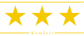3 Sterne Komfort - der Deutschen Hotelklassifizierung - unser Zertifikat